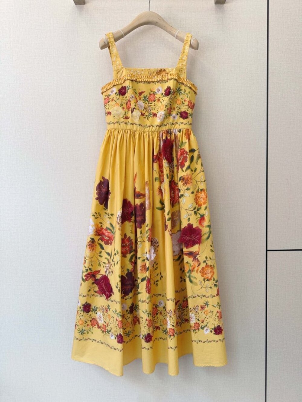 Agua by Agua Bendita Bright Yellow Floral Sundress - Picture 1 of 7